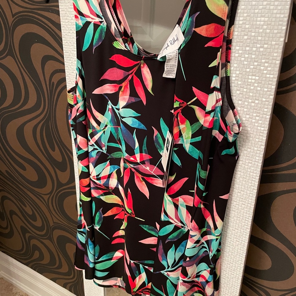 Joseph Ribkoff Tropical Knit Tank - Picture 7 of 9